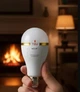 Лампочка з акумулятором 2х18650 LED 20 Вт аварійна лампа цоколь E27 - зображення 6