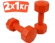 Гантелі композитні для фітнесу Infinito Fitness 2×1 кг (набір 2 кг) - зображення 1