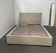 Ліжко полуторне ADSmebli Sigma 120x190 + Підйомний механізм Велюр Бежевий Artex Allure Beige - зображення 3