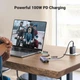 USB-хаб UGREEN CM512 USB-C to 3xUSB 3.0 + HDMI 4K@30Hz + RJ-45 Gigabit + USB-C PD Power Port Space Gray (15598) - зображення 3