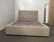Ліжко полуторне ADSmebli Sigma 120x190 + Підйомний механізм Велюр Бежевий Artex Allure Beige - зображення 6