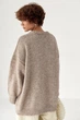 Свободная мохеровая кофта цвет кофейный размер ONE SIZE FL_002877 - изображение 2
