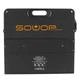 Складна сонячна панель SOUOP PV-100 чорна 100W 18V компактна легка (PV-100×1) - зображення 4