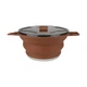 Кастрюля Tribe Collapsible Pot 2,5 л силиконовая коричневая (T-FF-0025) - изображение 1