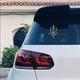 Наклейка Avtoaks "Тризуб Украины" черная винил - изображение 4