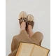 Комнатные тапочки женские Comfy бежевые размер 41/42 - изображение 3