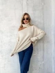 Светр з відкритим плечем, колір Білий Fashion 9NC_277White S 2000000978161 - изображение 4