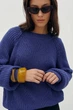 Светр крупної вязки, колір Темно-синій Rica Mare 8RM_4212Blue M 2000000988603 - зображення 4