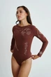 Боді з вишитим українським орнаментом, колір Коричневий Rica Mare 8RM_4300Brown L 2000000991801 - изображение 6