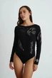 Боді з вишитим українським орнаментом, колір Чорний Rica Mare 8RM_4300Black L 2000000991818 - изображение 5