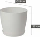 Квітковий горщик з підставкою Kadax Agen 25 см Білий (K2116) - зображення 2