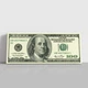 Интерьерная картина Сто долларов США (сувенирные), 100 dollars, 26×60 см (id4528) - изображение 1