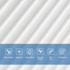 Самоклеющаяся панель 3Д Sticker Wall стеновая 500х500х5мм 3D Бамбук Белый SW-00002877 - изображение 4