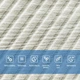Панель стеновая 3D Sticker Wall SW-00002883 Бамбук дерево белое 500х500х5 мм самоклеящаяся - изображение 4