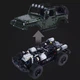 Конструктор Jeep Wrangler Mould King внедорожник 4x4, механическая КПП 5-ступенчатая, полный привод - изображение 4