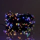 Новогодняя уличная светодиодная гирлянда 50 м 500 LED с солнечной батареей, черный провод, мультиколор - изображение 2