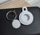Силиконовый чехол , брелок , Air Tag / AirTag . Белый цвет - изображение 3