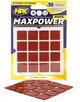 Высечка из двухсторонней ленты HPX Maxpower Outdoor 16 шт х 20 мм х 20 мм Черная (OT2020SQ) - изображение 1