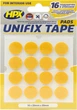 Высечка из двухсторонней ленты HPX Unifix Tape 16 шт 20 мм х 20 мм Белая (UF2020CR) - изображение 3