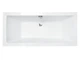 Ванна акрилова QUADRO SLIM 165х75 без ніг, БЕЗ отворів під ручки, без ручок - изображение 1