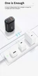 Зарядний пристрій ESSAGER GaN 65W PPS PD3.0+QC4.0 3-порти (USB + 2 Type-C) для ноутбука планшета смартфона (JT-TP65C2U1) - зображення 4