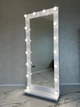Профессиональное LED-зеркало MiroRika Premium-класса, на колесах с подиумом, белый, 187x80см - изображение 4