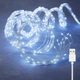 Гирлянда Конский хвост от USB, 2 м, 10 нитей, 200 LED, Белый - изображение 1