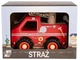 Drewniane auto z oponami Platon Straż pożarna (5905422041387) - obraz 1