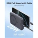 Внешний аккумулятор UGREEN PB763 Qi2 20W с магнитным креплением, 10000 мАч, MagSafe 15W для iPhone 17 и 16 Pro Max Black (55135) - изображение 4