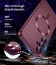 Чохол силіконовий з магнітом протиударний Case with MagSafe для Samsung Galaxy S24 FE (Samsung S24FE) wine red - изображение 3