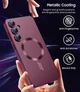 Чохол силіконовий з магнітом протиударний Case with MagSafe для Samsung Galaxy S24 FE (Samsung S24FE) wine red - изображение 5