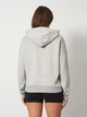 Худи женское Adidas Holiday 3-Stripes Fleece JM1869 XL Серое с белым (4068807380943) - изображение 2