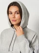Худи женское Adidas Holiday 3-Stripes Fleece JM1869 XL Серое с белым (4068807380943) - изображение 4