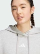 Худи женское Adidas Holiday 3-Stripes Fleece JM1869 XL Серое с белым (4068807380943) - изображение 8