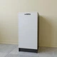 Тумба на кухню 300х824х470 мм МДФ без столешницы нижний модуль шкафчик в кухню (К-57) Чёрный/белый - изображение 1