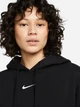 Худи на флисе оверсайз женское Nike W Nsw Phnx Flc Os Po Hoodie DQ5860-010 L Black/Sail (0196149312521) - изображение 4