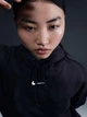 Худи на флисе оверсайз женское Nike W Nsw Phnx Flc Os Po Hoodie DQ5860-010 L Black/Sail (0196149312521) - изображение 10