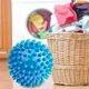 Шарики для стирки белья 2 шт Dryer Balls шипастые, диаметром 7см, голубые - изображение 2