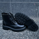 Ботинки Allshoes женские зимние короткие кожаные черные 36 - изображение 1