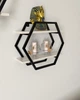 Настенная полка в стиле лофт (1шт) EcoLoft Гексия DSP-1317-2 - изображение 1