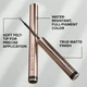 Водостойкая матовая коричневая жидкая подводка для глаз Anastasia Beverly Hills Waterproof Matte Liquid Eyeliner Brown 2.4 мл - изображение 2