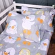 Простынь MirSon Ranforce Elite 17-0896 Baby Ducks Gray 110х160 см (2200012393963) - изображение 1