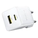 Мережевий зарядний пристрій Baseus Palm Fast Charger 20W (1USB-A/1C) (P10111608) (Moon White) (244364) - зображення 2