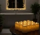 Праздничные декоративные LED-свечи с эффектом капающего воска, на батарейках, 12 шт - изображение 4