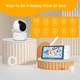 Беспроводная видеоняня Baby Monitor T6X на аккумуляторе, с Wi-Fi, подключением к телефону, двусторонней связью, видеонаблюдением, ночным видением и 5-дюймовым HD экраном Цифровая радионяня - изображение 4
