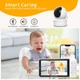 Беспроводная видеоняня Baby Monitor T6X на аккумуляторе, с Wi-Fi, подключением к телефону, двусторонней связью, видеонаблюдением, ночным видением и 5-дюймовым HD экраном Цифровая радионяня - изображение 5