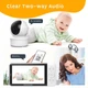 Беспроводная видеоняня Baby Monitor T6X на аккумуляторе, с Wi-Fi, подключением к телефону, двусторонней связью, видеонаблюдением, ночным видением и 5-дюймовым HD экраном Цифровая радионяня - изображение 10