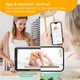 Беспроводная видеоняня Baby Monitor T6X на аккумуляторе, с Wi-Fi, подключением к телефону, двусторонней связью, видеонаблюдением, ночным видением и 5-дюймовым HD экраном Цифровая радионяня - изображение 11