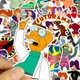 Набор наклеек стикеров Футурама Futurama 50 штук наклейки из мультсериала - изображение 5