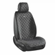 Премиум накидки для передних сидений CarLife Turbo, black 2шт SC30102 - изображение 1